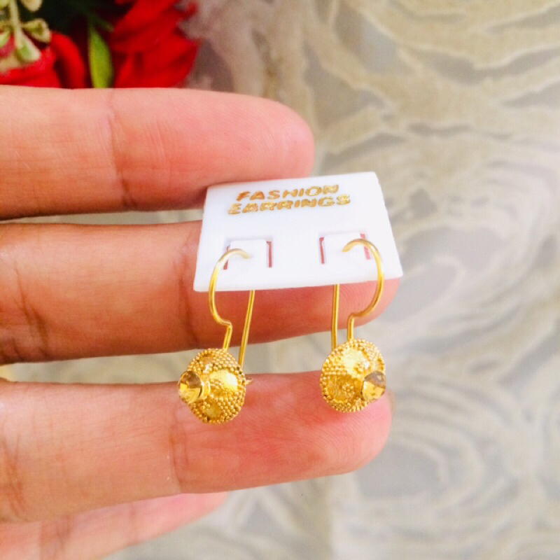 anting jawan sirkon/bisa riques warna