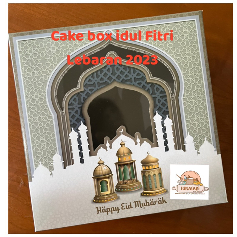 Dus idul fitri 22x22x8 no(28) cake box lebaran dus kue