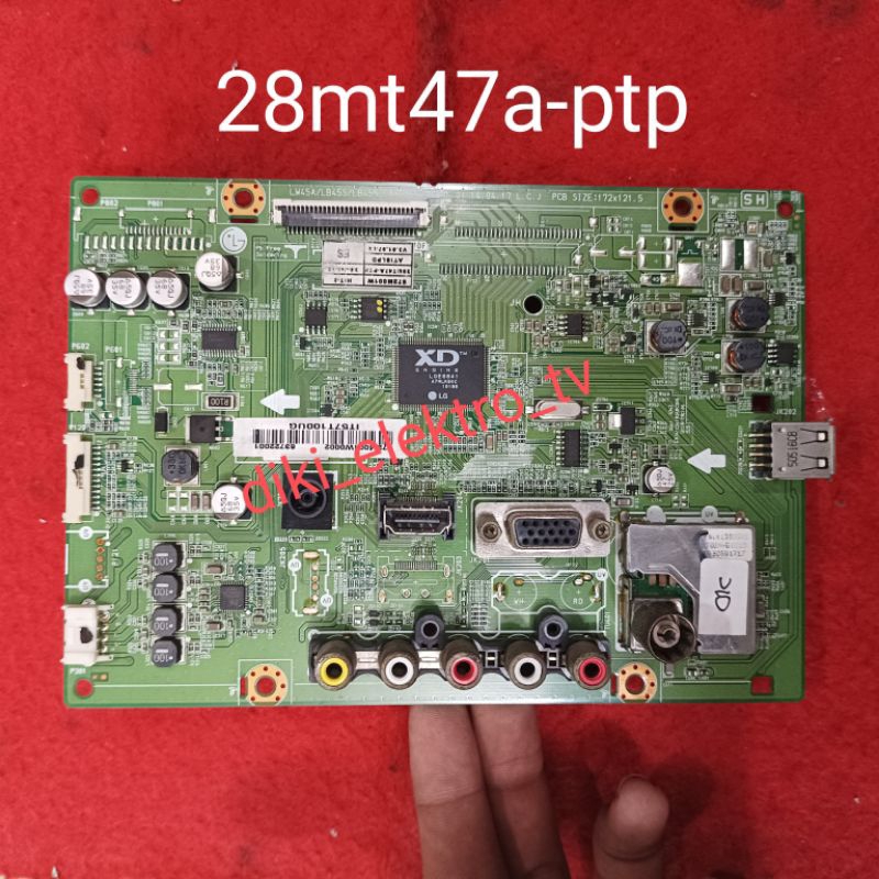 MESIN TV LG 28MT47A-PTP 28MT47A 28MT47 MOTHERBOARD - MAINBOARD - MOBO - MB TV