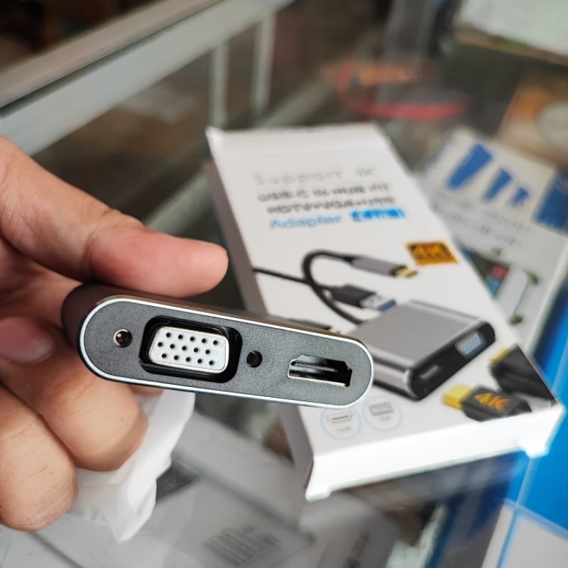 4 in 1 type C TO  HDMI TRAVEL 4K VGA USB 3.0 4k 5 port