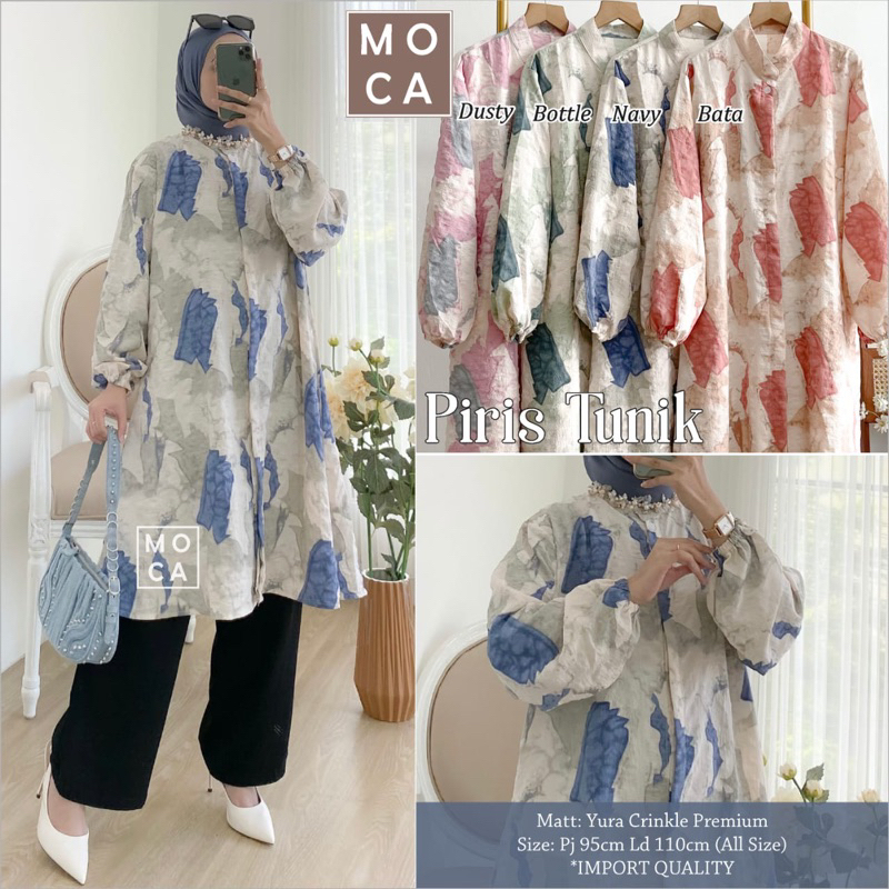PIRIS TUNIK / YURA CRINKLE PREMIUM // MOCA
