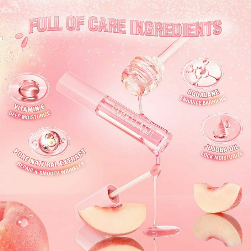 Pinkflash Lip Oil Lip Balm Repair Reduce Lip Wrinkles Lip Care