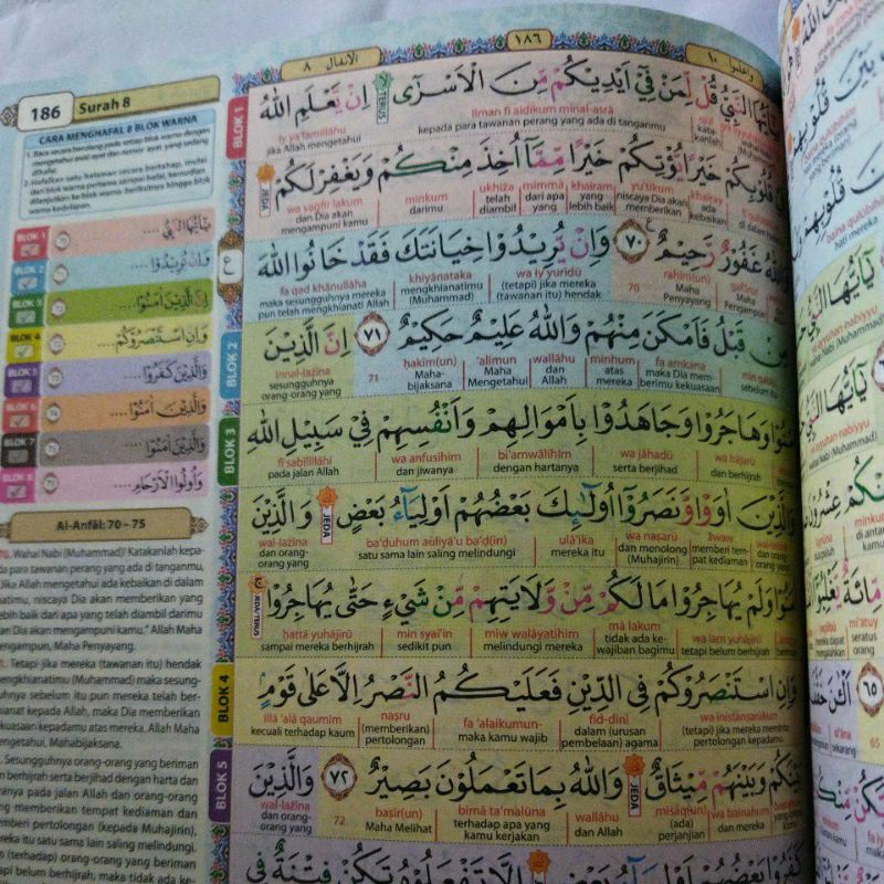 AL QURAN Custom Nama - Al Qur'an HAFALAN 8 Blok full Warna - Kualitas Premium