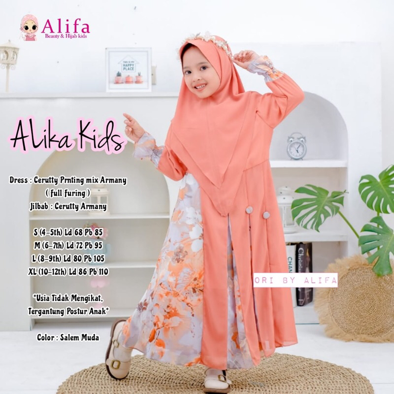 ALIKA KIDS DRESS (Gamis Anak) by Alifa