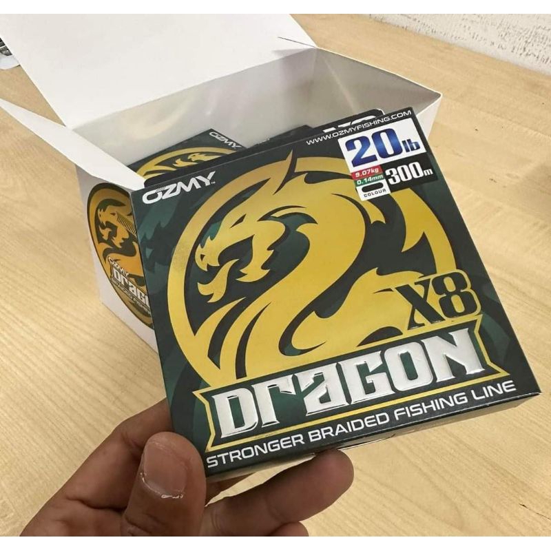 Ozmy Tali pe dragon x8 300 m warna hitam