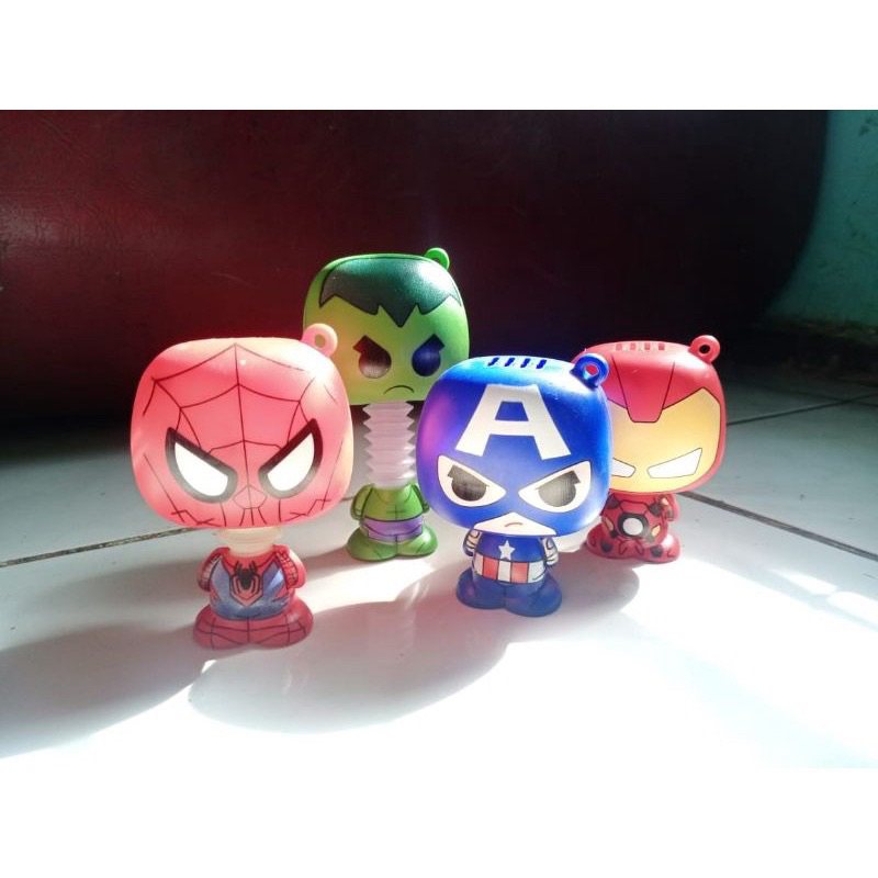 pop light karakter led/pipa lampu/pop tube avenger unicorn kartun