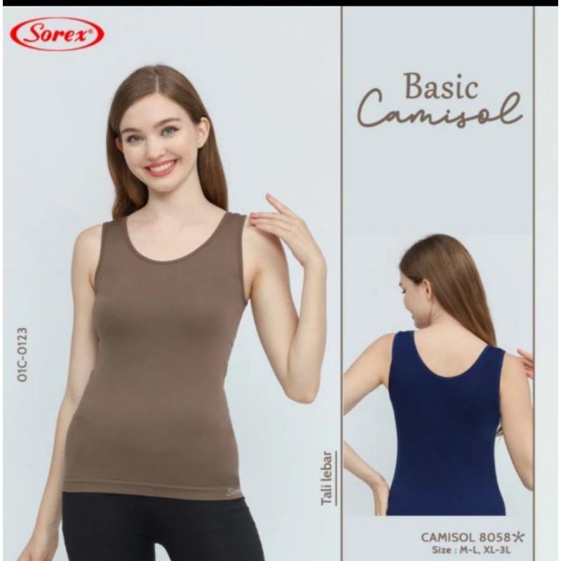 Singlet tanktop wanita Sorex 8058 basic camisol