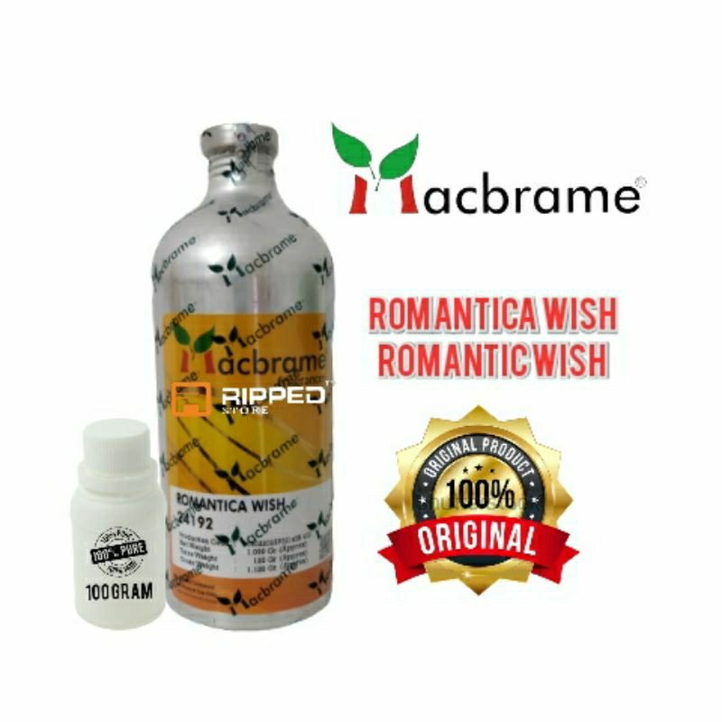 (100 ML) BIBIT PARFUM MURNI ROMANTICA ROMANTIC WISH BY MACBRAME ORIGINAL