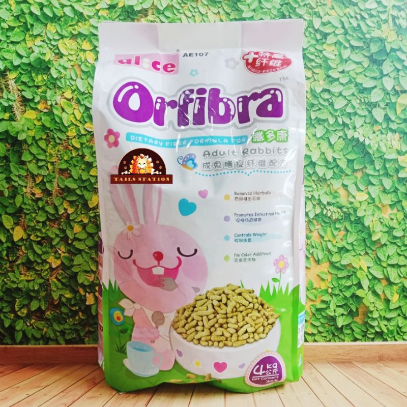 AE107 Alice Orfibra Adult Rabbit Pellet 4 kg Makanan Kelinci Dewasa