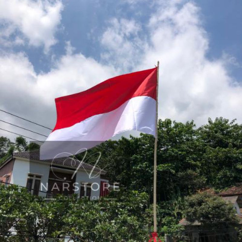 180x120 bendera kain jumbo merah puith/bendera merah putih indonesia