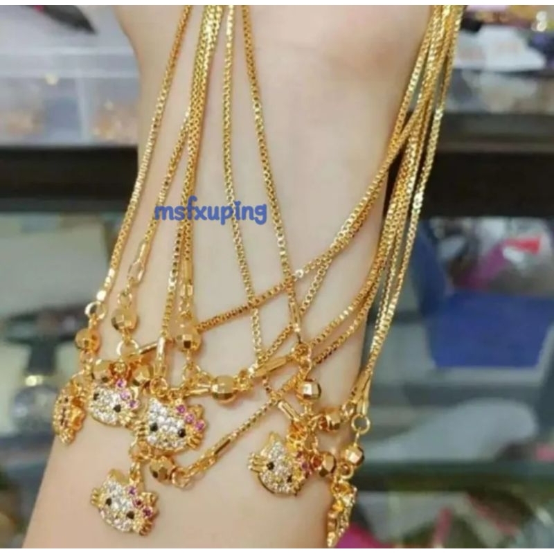 Kalung Anak-Anak Kitty GOld Imut