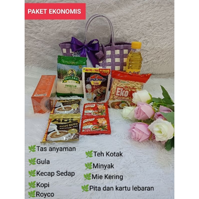 

PAKET EKONOMIS Parsel Sembako/ Hampers Lebaran murah / Sovenir sembako kekinia