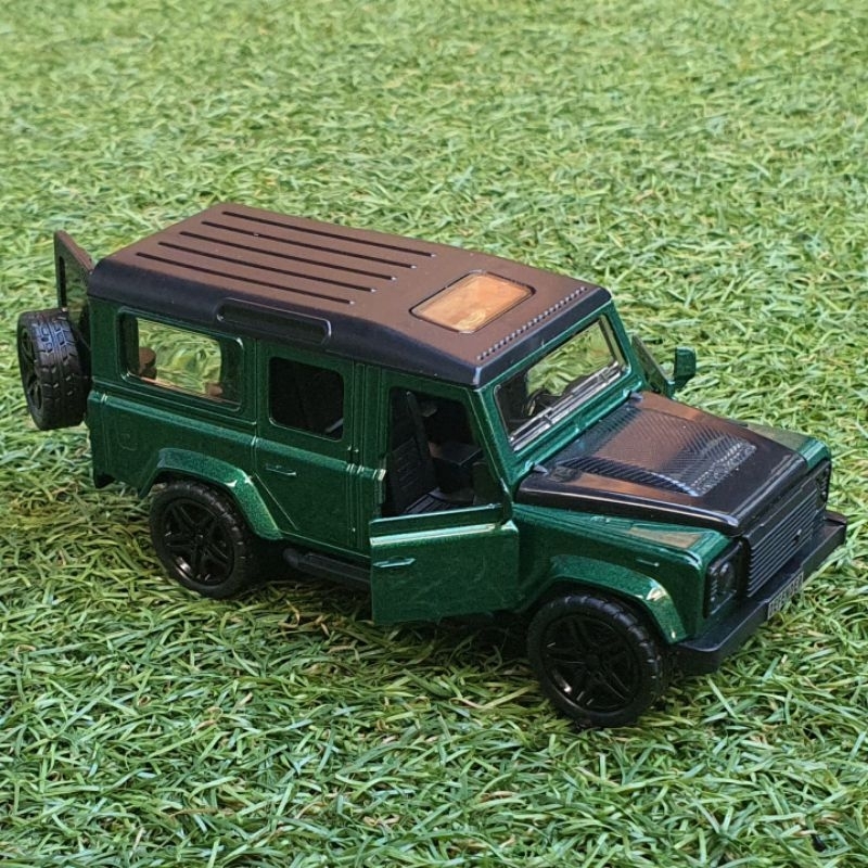 Diecast Mobil Jeep Land Rover Defender Die-cast Miniatur Mobil Mobilan Jip Off Road