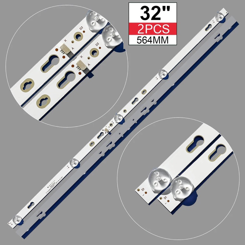 BACKLIGHT TV TCL L32D1200 L32D3000A L32D3000 L32S6800 32A3 32B3 32D3000 32D3000A 32D1200 32S6800 32A3 32B3 30TC320034 LAMPU LED 32 INC 5K 6V
