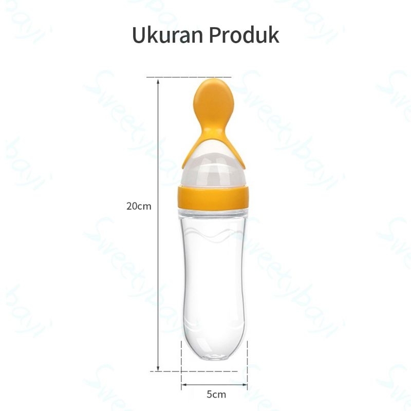 Makassar !  Botol Sendok Makan MPASI Baby Feeder BPA Free Botol Bayi