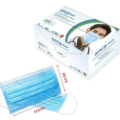 SPC Masker Medis 3 Ply 1 Box Isi 50