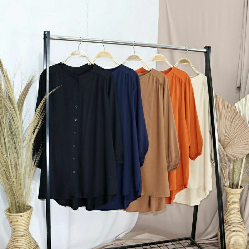 BLUS AMANDA OVERSIZE KATUN RAYON TWILL