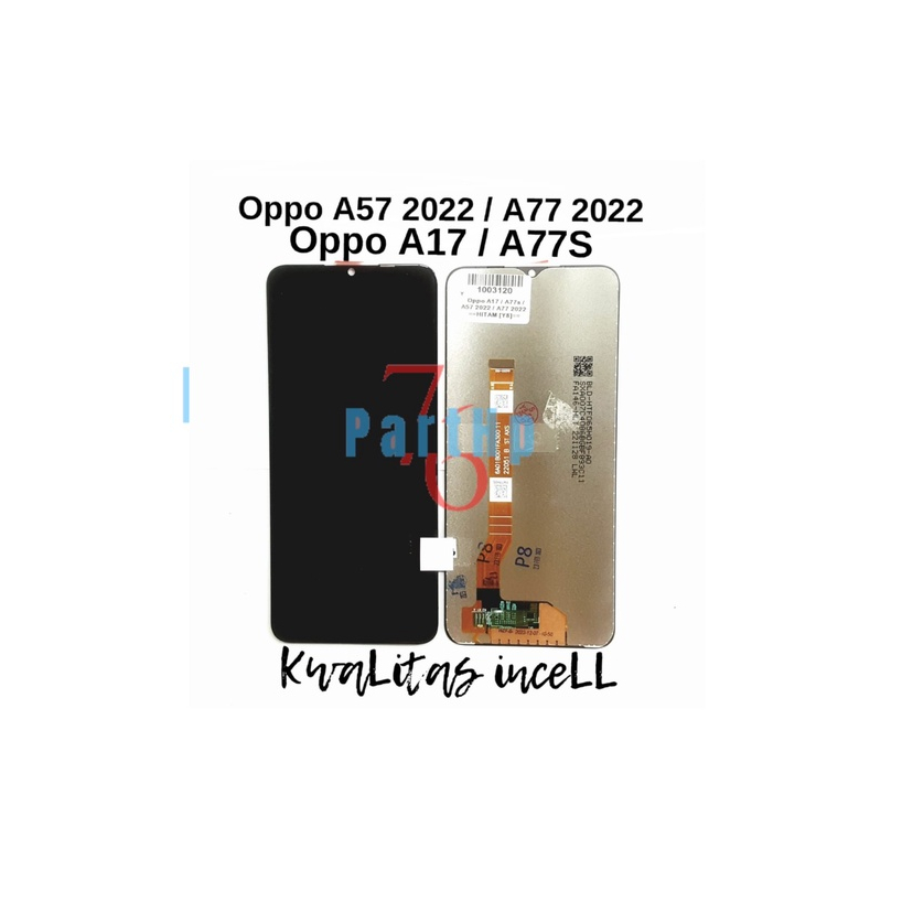 Lcd Touchscreen Fullset Oppo A57 / A77 2022 Oppo A17 / A77S - Hitam