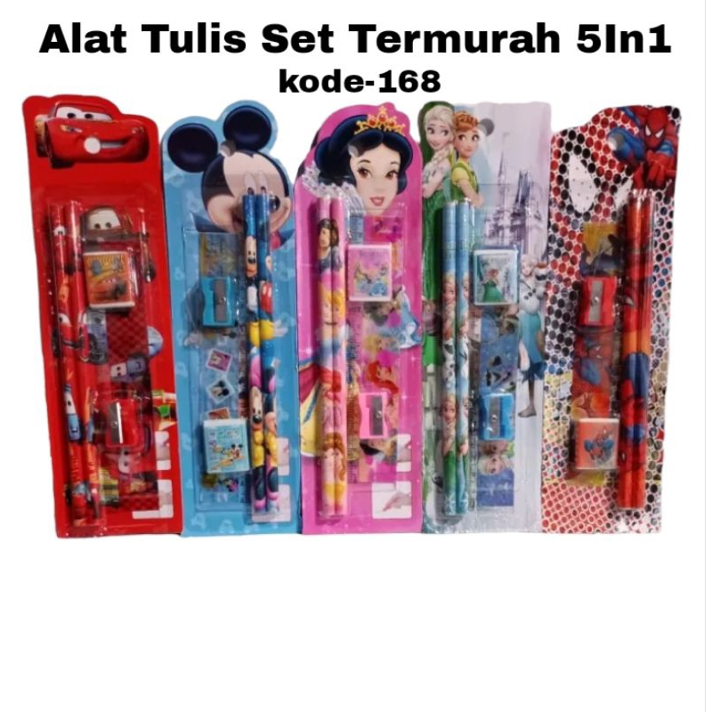 

Stationery Set Termurah Karakter 5In1 / Atk Set Sourvernir Murah 168
