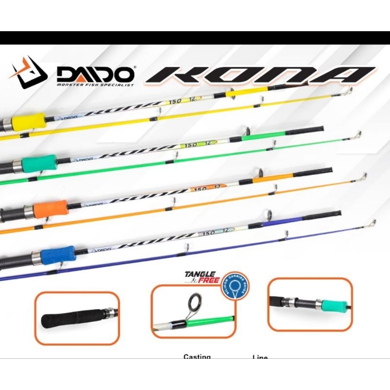 joran solid daido kona 120 135 150 cm fiber solid