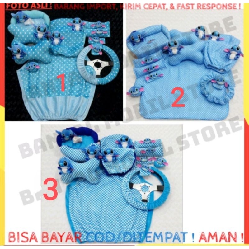 SET CAR BANTAL HEADREST SANDARAN KEPALA LEHER JOK TISU TISSU TISUE TISSUE STIR SETIR SABUK PENGAMAN 