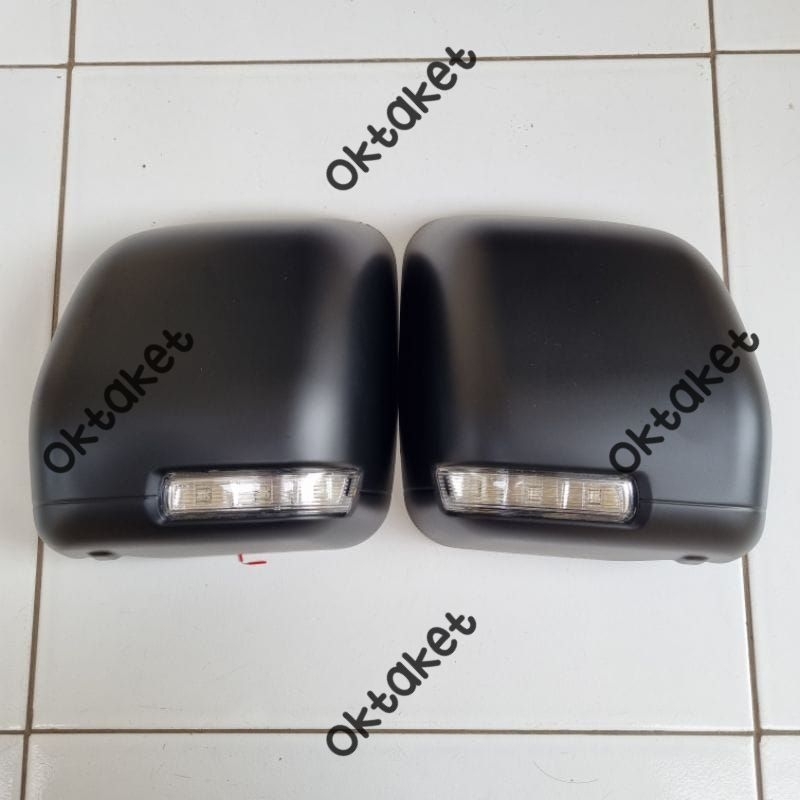 cover spion  grand max Granmax model ganti Lampu Hitam Chrome Carbon