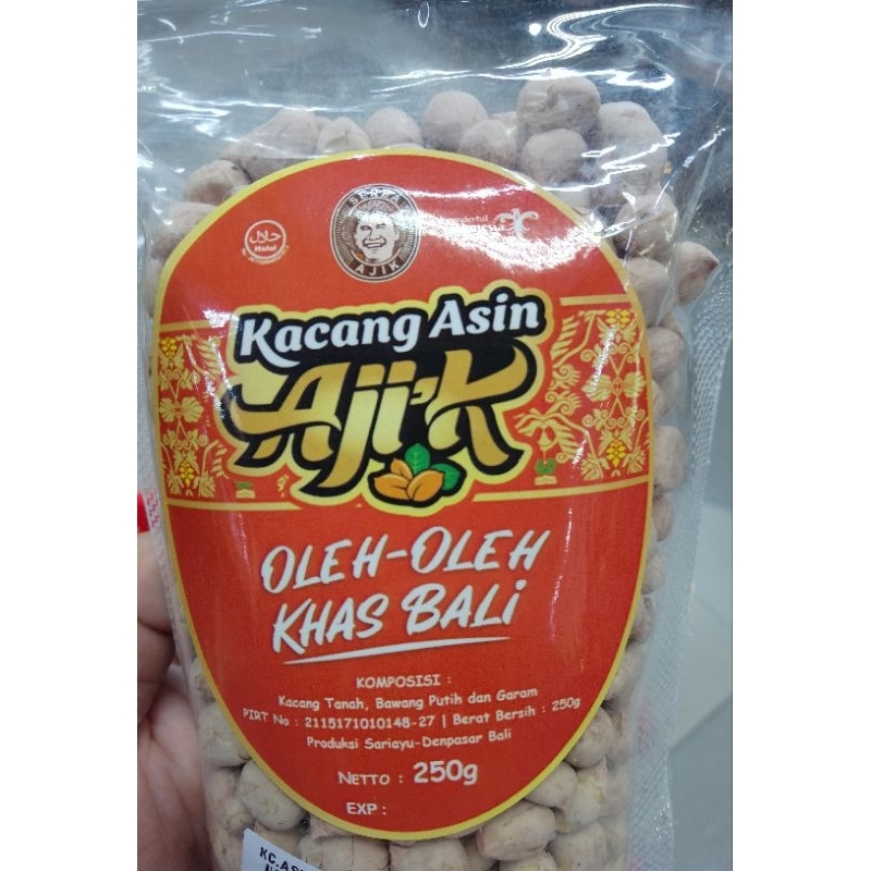 KACANG ASIN/MANIS AJIK ASLI KHAS BALI 250GR FREE BUBBLE WRAP