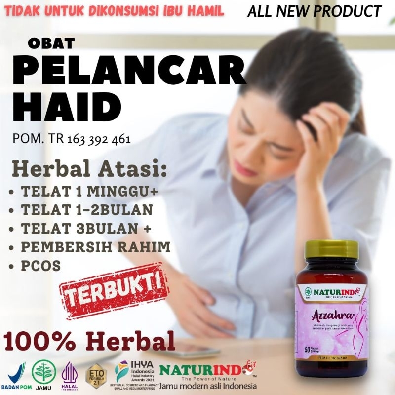 Obat Pelancar Haid Gangguan  hormon PCOS Herbal BPOM