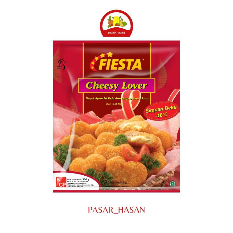 

500gr Cheesy Lover Nugget Fiesta | Frozen Food | Pasar Hasan