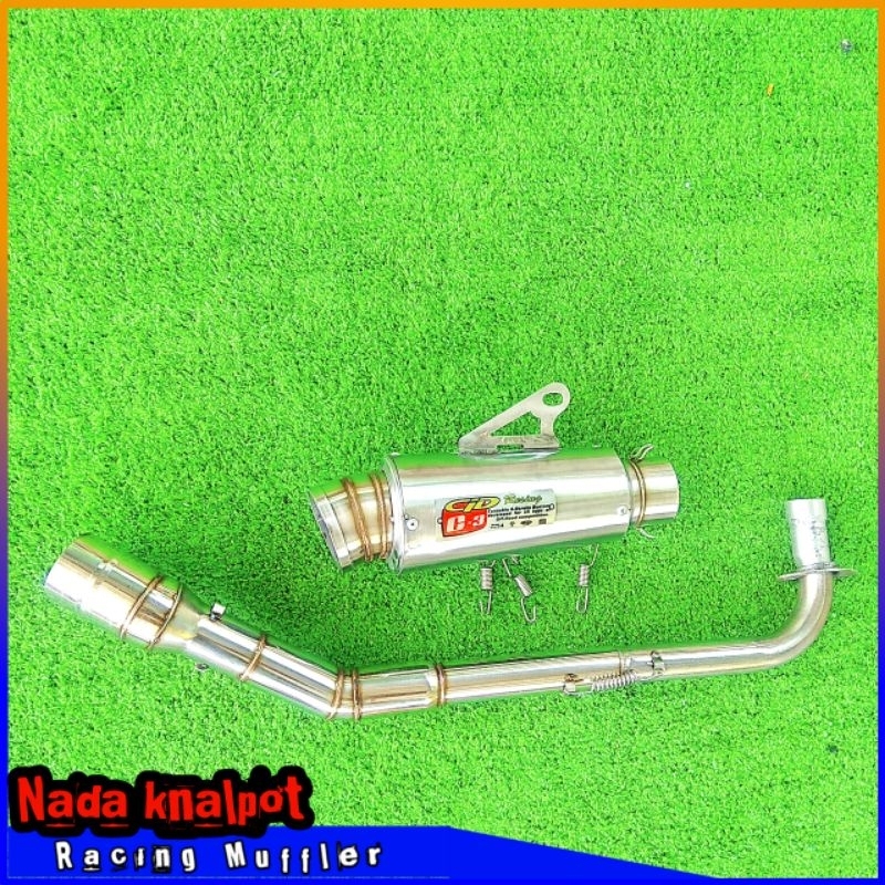 Knalpot  cLd c3 model kolong bawah inlet 50mm / jupiter z / vega / supra x 125 / shogun / jupiter z1