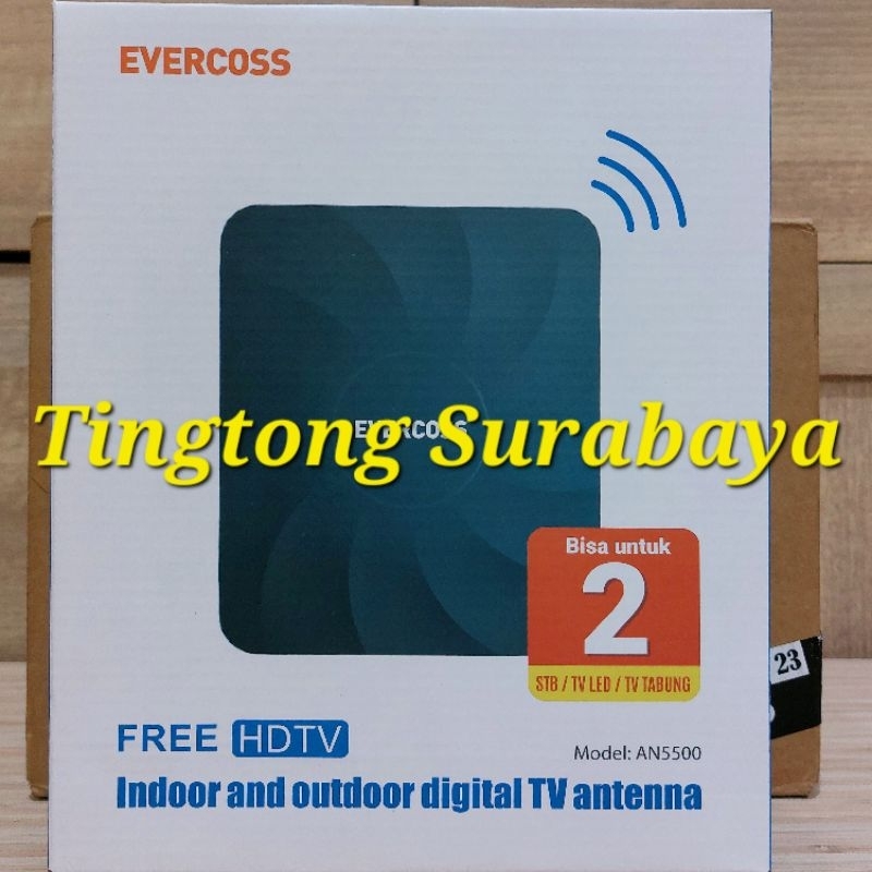 Evercoss Antena Tv Digital Indoor Outdoor Buat STB AN5000 AN5500