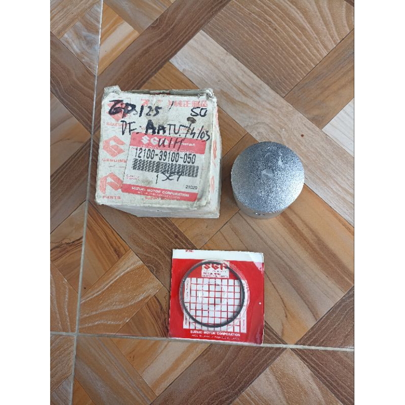 piston kit ring seher seker ART os 50 Suzuki gp 125 trs trz Original SGP Japan