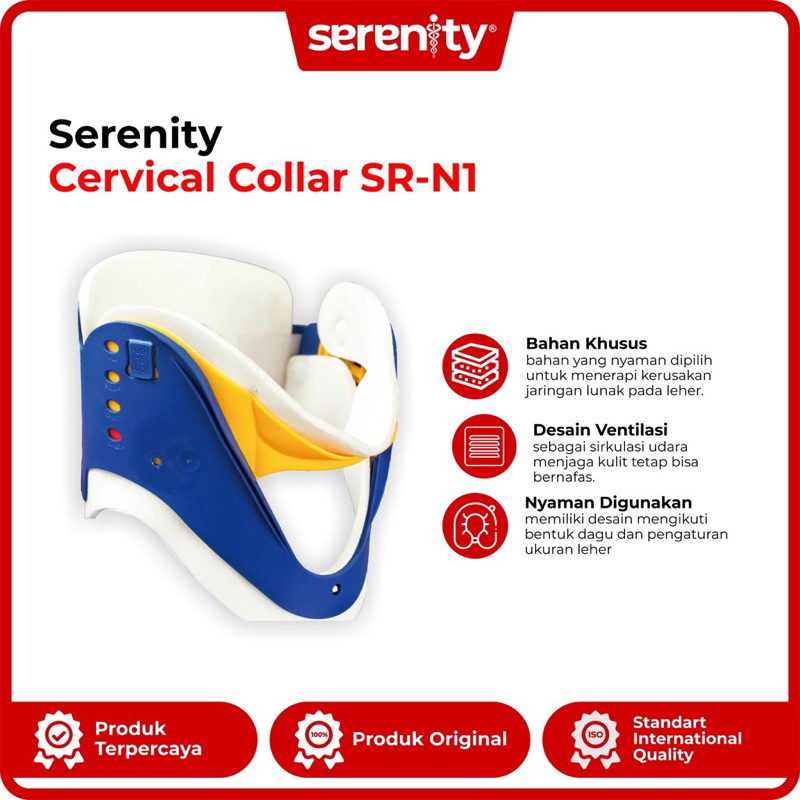 Neck collar Serenity Penyanggah Leher yang cedera/ Penopang leher
