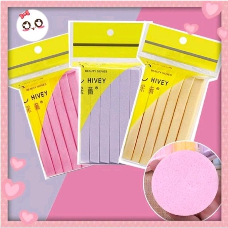 Spon Kentang 1 Pack isi 12pcs Sponge Stick Spons Wajah Facial