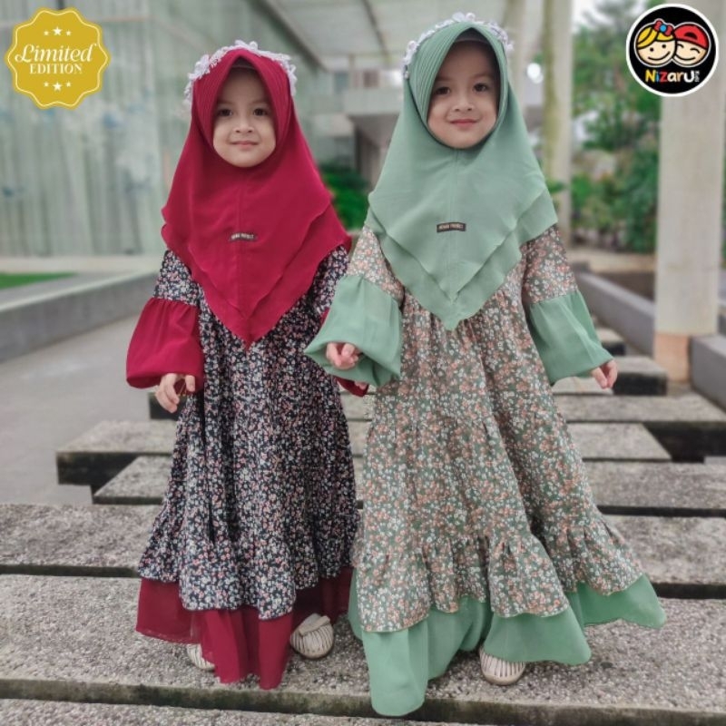 GAMIS ANAK QUEENBY by Nizaru/Gamis anak