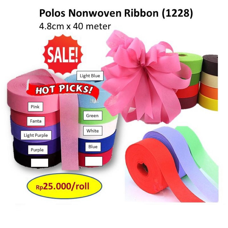 

Polos Nonwoven Ribbon 1214 Pita Buket Bunga Pita Lucu Pita Polos