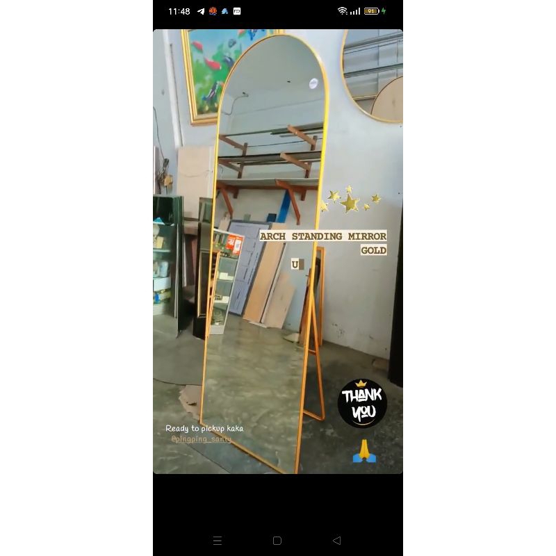 Arch Standing Mirror 50x150