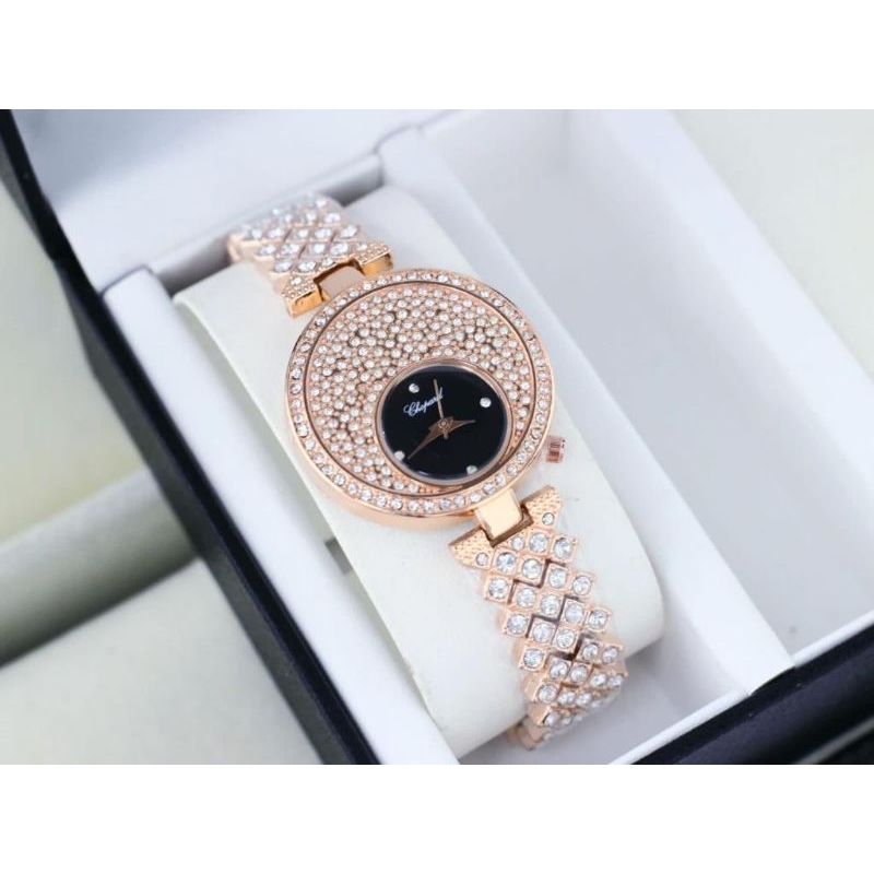 Jam Tangan  Mewah Case Diamond  | Fhasion Wanita Korea Terkini