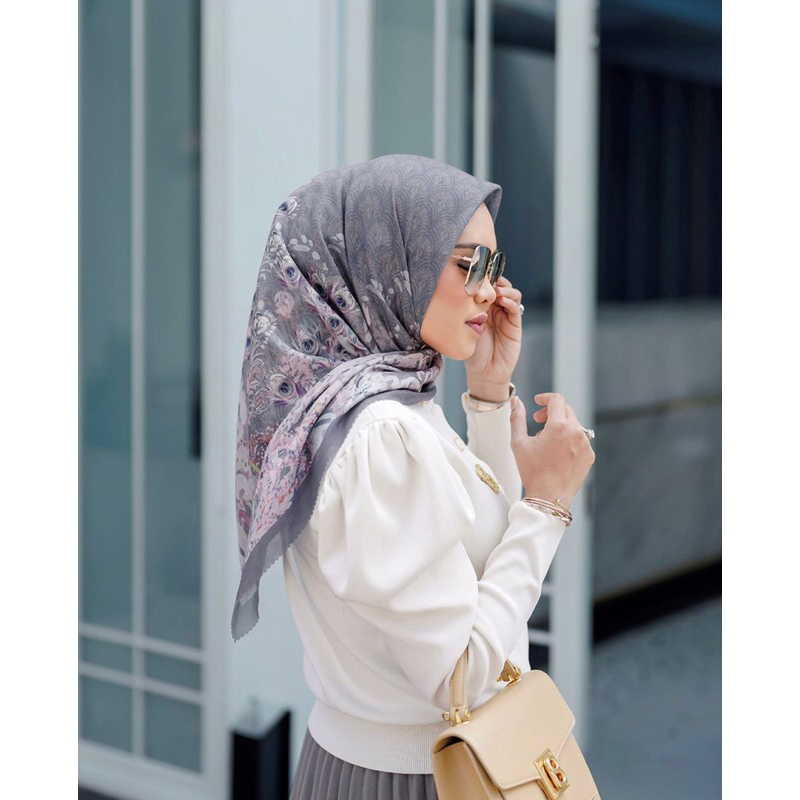 buttonscarves the ederra voal square - Shadow