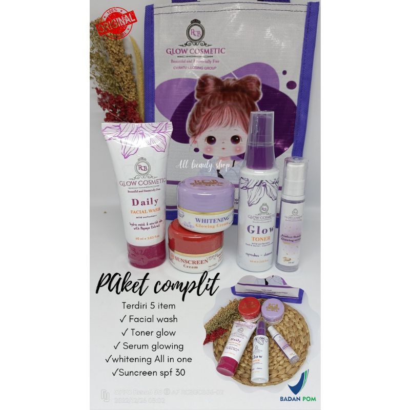 paket 5 IN 1 RCB, paket lengkap RCB,paket super glow, free gift