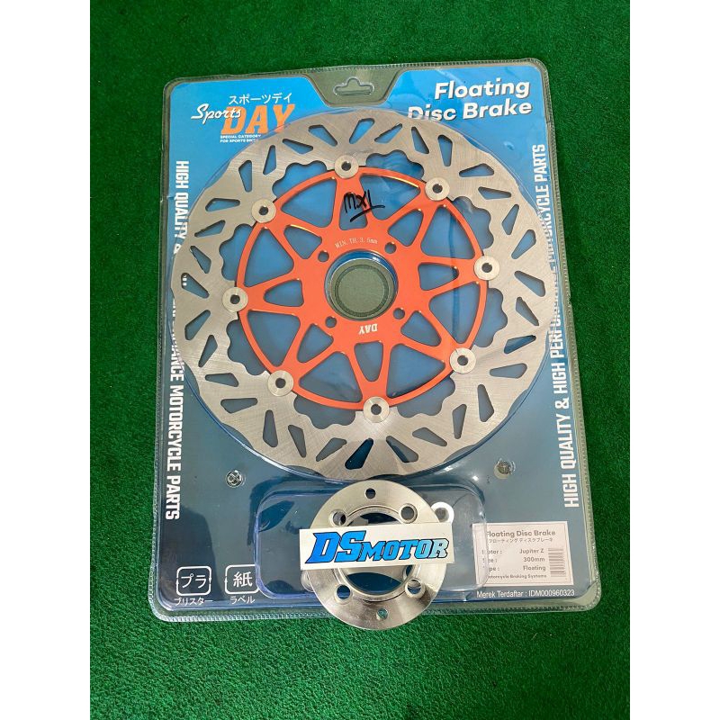 disc piringan cakram depan DAY 300mm 300 mm floating PNP suzuki set adaptor plendes satria 2tak hiu 