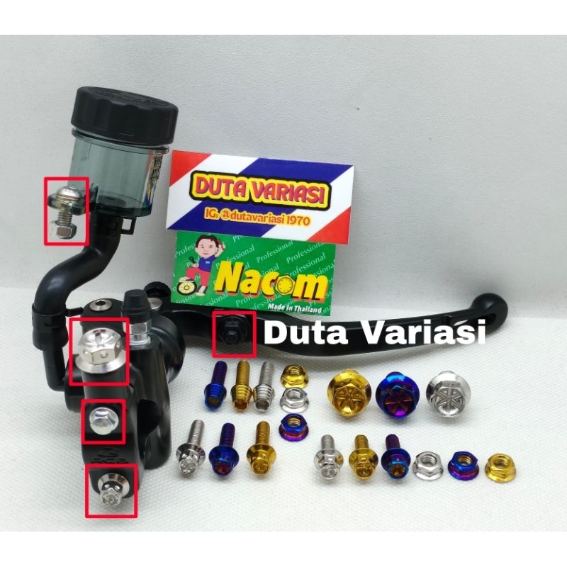 NACOM DV PAKET BAUT MASTER REM RCB S1 ( KANAN )