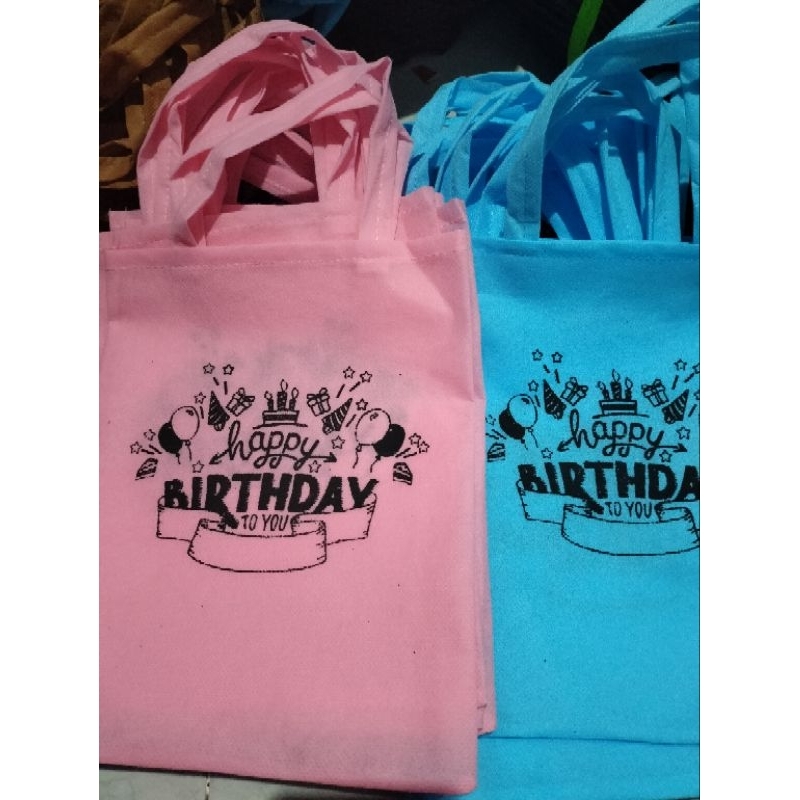 

ready stok tas ultah HBD murah ukuran 25x30