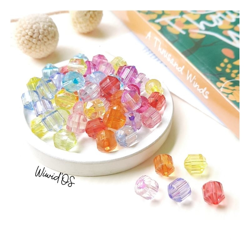 (20 biji) MANIK AKRILIK BENING 10 mm