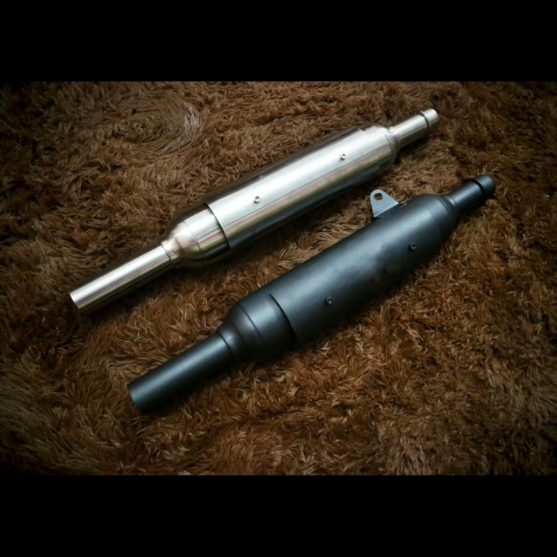 knalpot kawasaki w175 standar racing pnp header standar