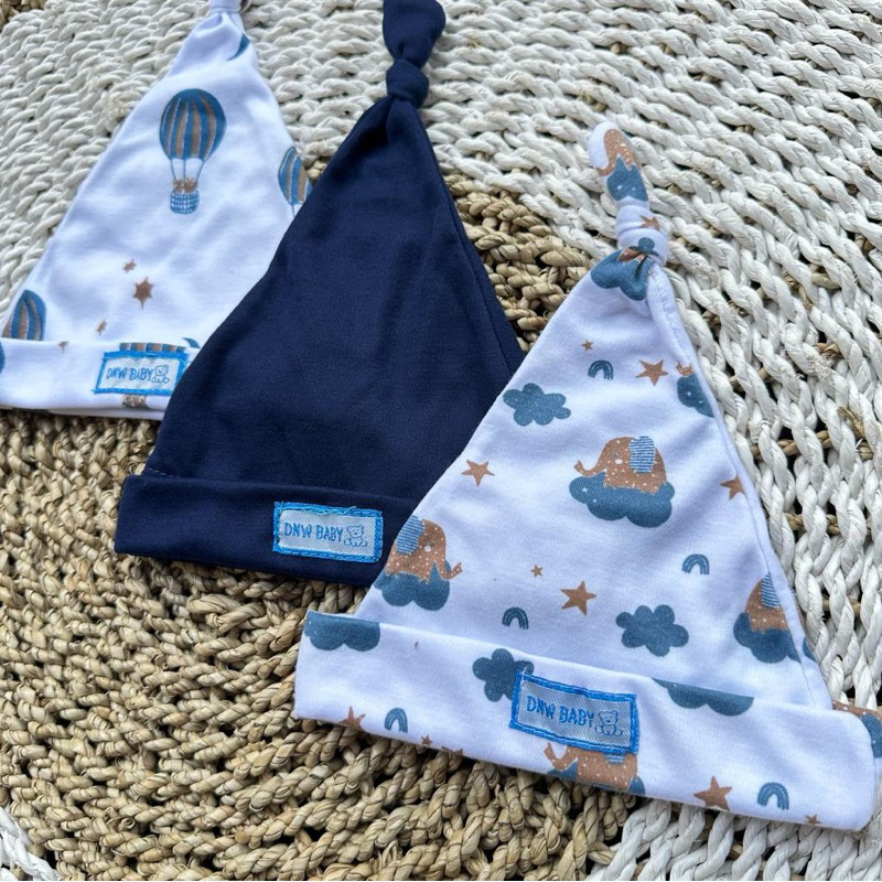 PROMO 7.7 3 pcs kupluk bayi topi bayi penutup kepala bayi ciput bayi DNW BABY