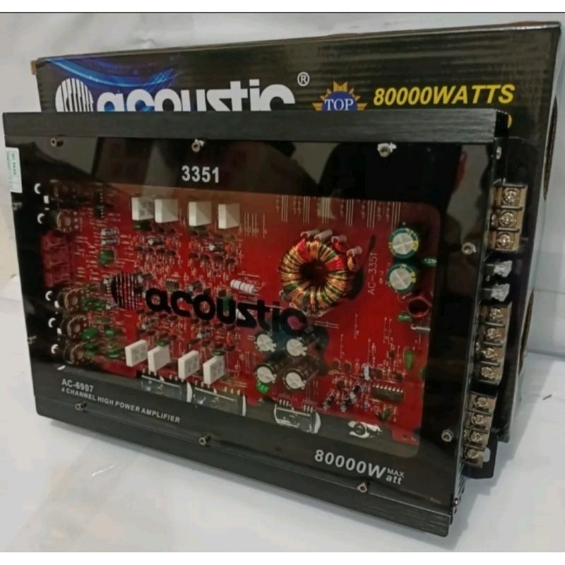 Power Amplifier Mobil 4 Channel Acoustic AC-6907 Acoustic 3351