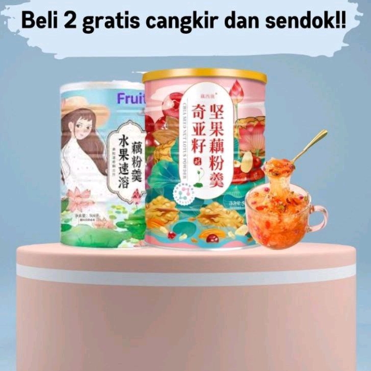 

Bubuk Akar Teratai Ou Fen Lotus 2klg free Cangkir