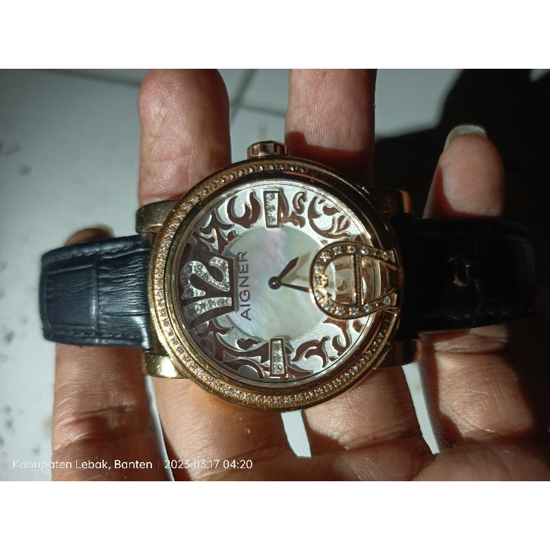 jam tangan Aigner clone second