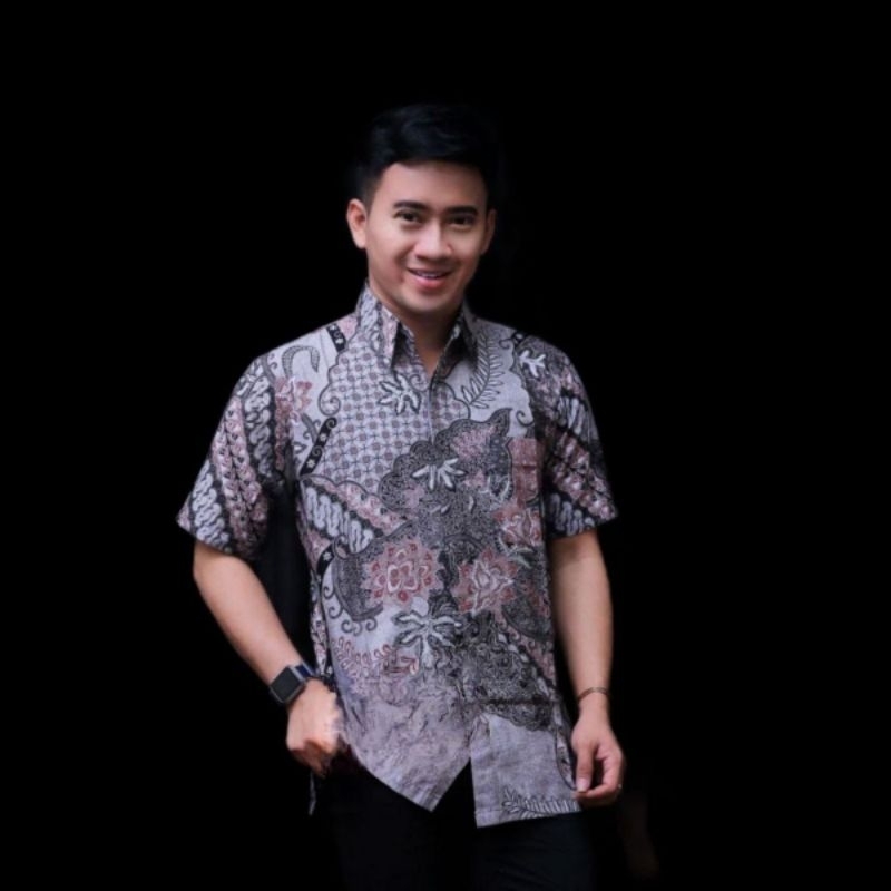 KEMEJA BATIK PRIA LENGAN PENDEK MODERN PREMIUM